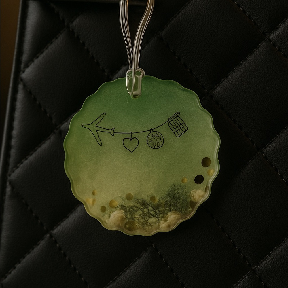 Green Gradient Keychain